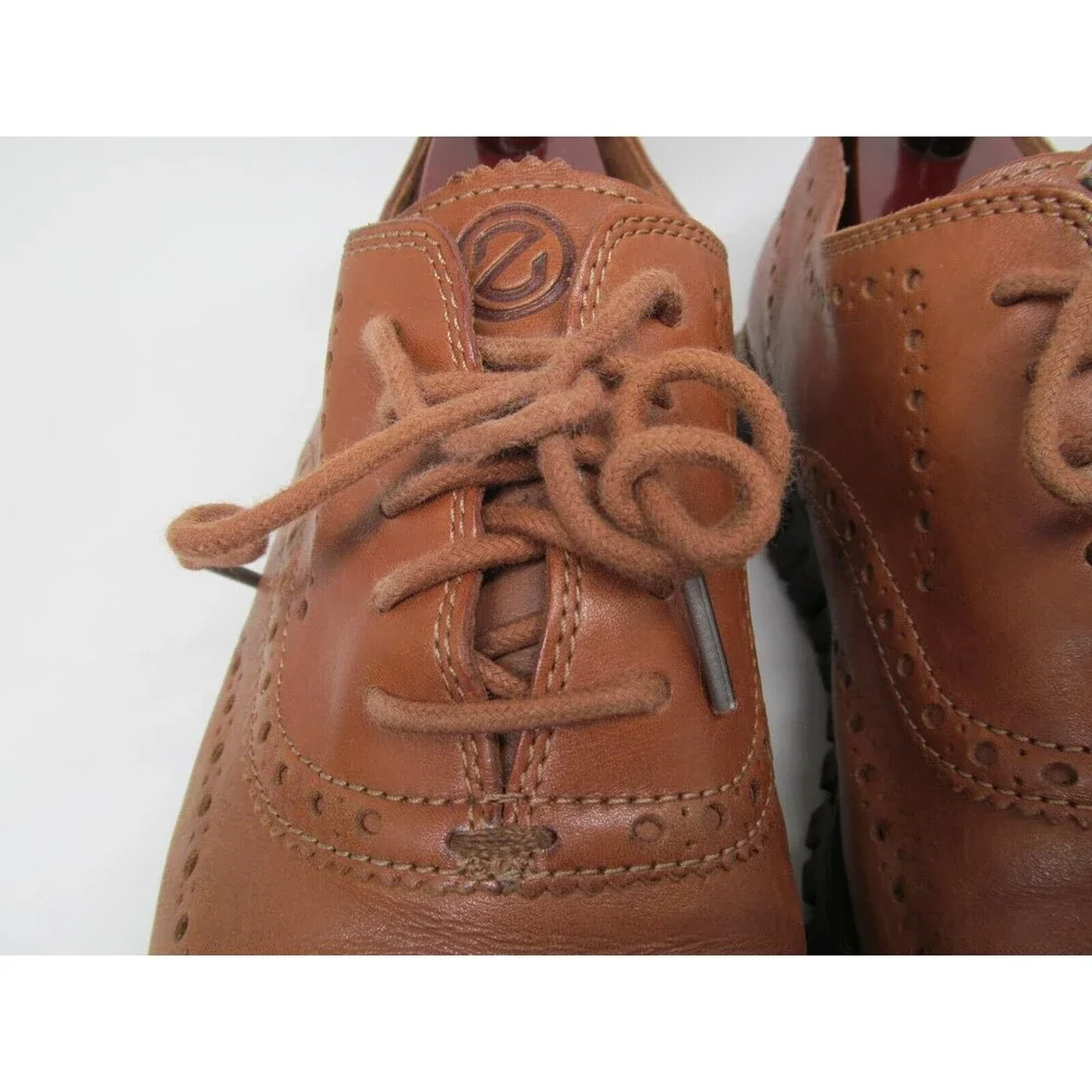 Cole Haan ZeroGrand  Mens Brown Leather Wingtip Oxfords Size US 12 M